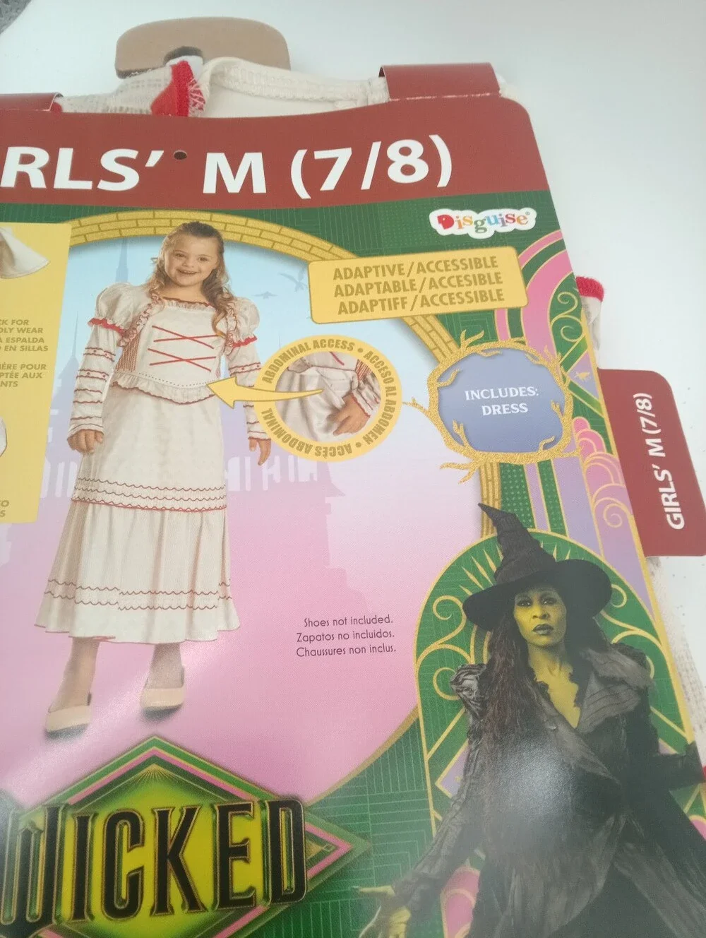 Wicked Nessarose Girls 7-8 Adaptible Costume NWT